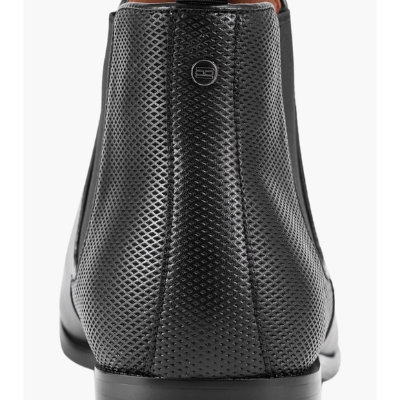 Tommy Hilfiger Black Leather Ankle Boots - Picture 3 of 7